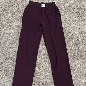 Elegant Wide Leg Pants in Rich Burgundy